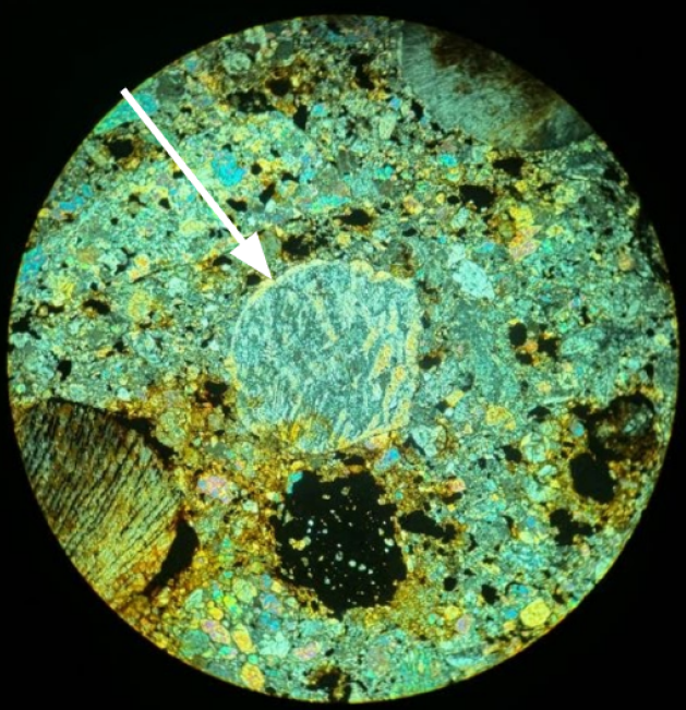 grey mottled chrondrule